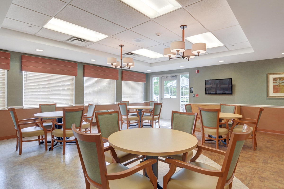 The dining room tables at Peters Township